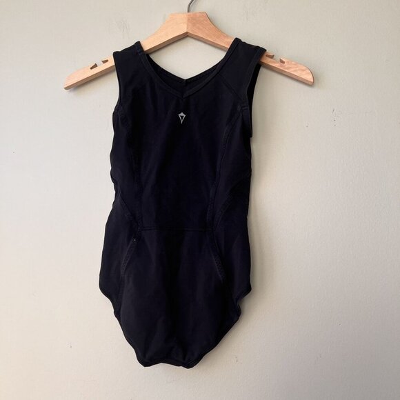 Black Ivivva Gymnastics Leotard Size 8 - Picture 2 of 3